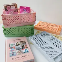 折りたたみ可能な多機能デスク収納ボックス【文房具・お菓子・コスメ収納】