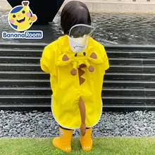 子供用レインコート【幼稚園・カートゥーンデザイン・フード付き・男女兼用】