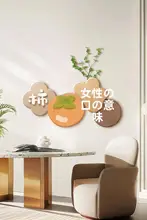 シンプルなデザインのレストラン装飾画【高級感あるグリーン植物・リビング&ダイニング用】