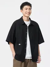 多ポケット工服風半袖Tシャツ【夏用・ゆったり・男女兼用】（セットアップ対応）