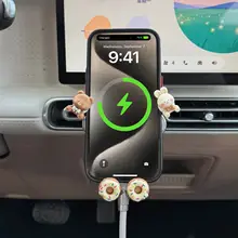 車載スマホホルダー【ミニマカロン・エアコン吹出口取り付け】