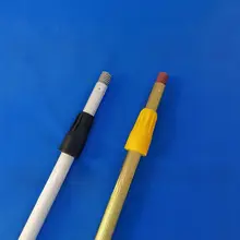 アルミ合金製伸縮式ロングハンドルモップ【厚手設計・洗車ブラシ・掃除ブラシ用付属品】