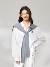 ウール混ニットシフォンカーディガン【春用・薄手・女性用・マルチウェア】