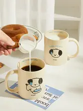 CAROTE マグカップ 陶磁器  可愛い【カップル向け・コーヒー・ミルク・オフィス・家庭用】