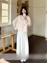 新中式デザインの美しい刺繍コートとスカート【春季・女性用・洗練されたスタイル】（セットアップ対応）