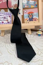 アイスクリームとクジラのストライプ手作りネクタイ【JK制服小物・デザイン】（セットアップ対応）