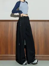 シンプルでスタイリッシュな女性用スポーツパンツ【秋冬用・ゆったりしたシルエット・カジュアル】