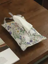 枝悟 おしゃれな花柄 ティッシュボックス【掛け式・布製・家庭用】