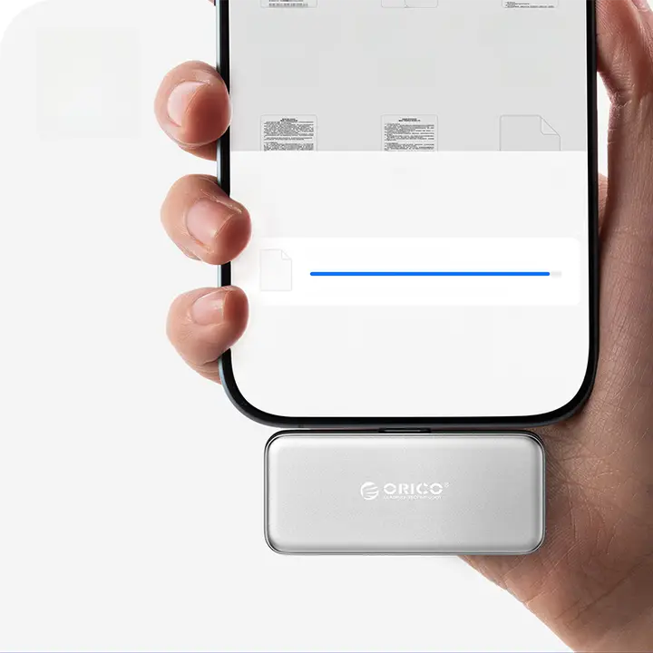 Orico iPhone用モバイル外付けストレージ【大容量・データバックアップ対応】
