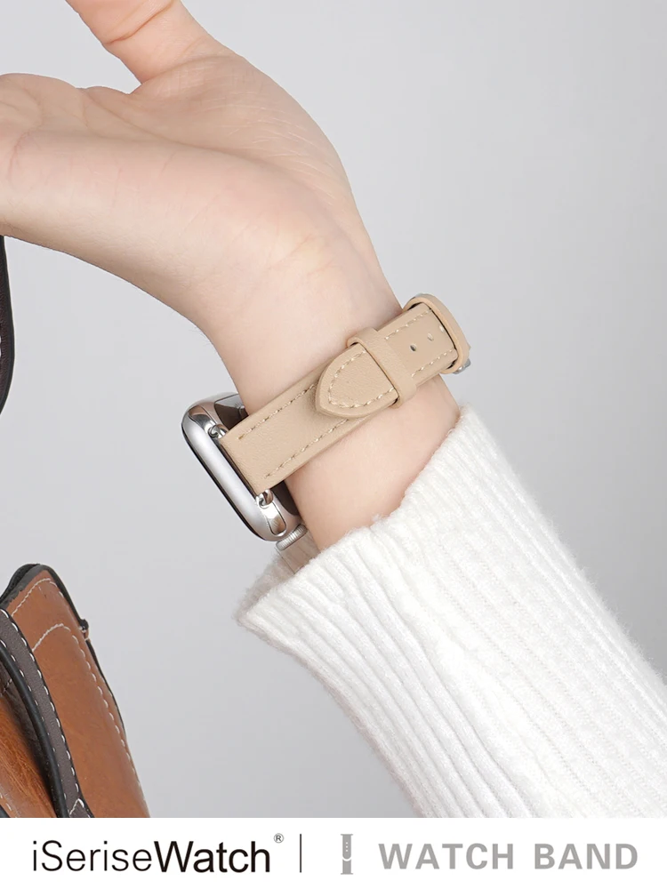 Apple Watch用レザーバンド：ゴールドに合うデザインと蒸れ防止の実用性を検証