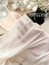 極上の柔らかさのアイスシルク安全パンツ【防透け・ホワイト・レース付き】（セットアップ対応）