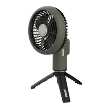 MINI扇風機ライト【携帯型・大容量充電・キャンプ用照明】