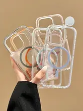 iPhone用 ジェリーケース【透明・マグネットスタンド・シンプルデザイン】