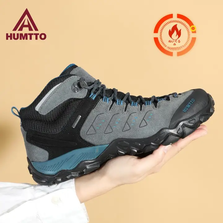 悍途 メンズ高トップ登山靴【冬用・防滑・加熱保温・耐磨・本革】
