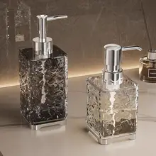 泡ハンドソープボトル 泡ポンプ プッシュ式 詰め替え容器 高級感 スタイリッシュ バスルーム ホテル 洗面所 ボディソープ シャンプー 空ボトル