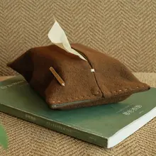 羊毛製 ハンドメイド ティッシュボックス【抽象デザイン】