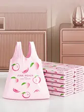 水蜜桃風デザインの家用ゴミ袋【手提げ式・使いやすさ抜群】