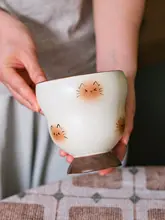 マグカップ 陶器 手描き シャム猫 かわいい 大容量 おしゃれ 家庭用 ギフト