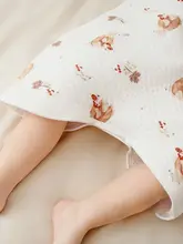 春秋用 赤ちゃん用スリーパー【純綿・保温性・男女兼用・連体型】