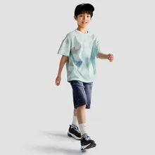 男の子用コットンデニムパンツ【柔らかな素材・夏用・五分丈】（セットアップ対応）