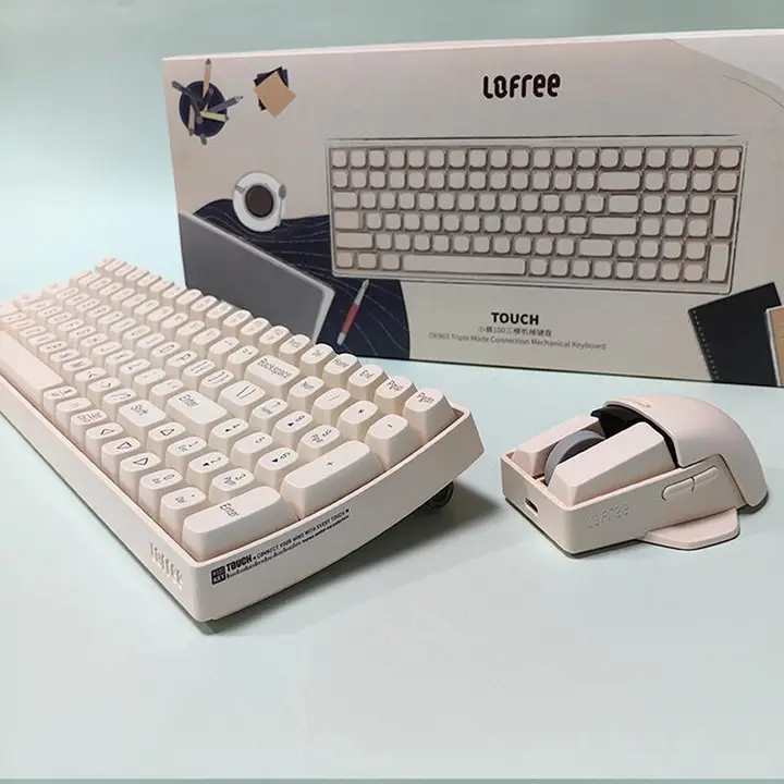 Lofree 小型機械式キーボード ワイヤレス Bluetooth 三モード対応 ホットスワップ式キーボード・マウスセット【オフィス用・ノートパソコン対応】