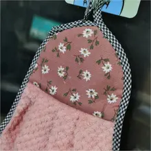 キッチン用吊り下げコーラルフリースハンドタオル【吸水・多機能クリーニング用】