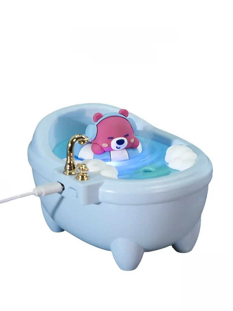 かわいいデザインのデスク用加湿器：多色ムードライト付きで24畳部屋にも対応