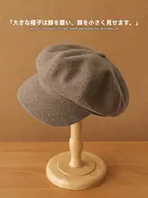 韓国の秋冬の気質の八角形の帽子と厚いウール