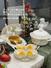 高級感のある磁器製のボウルとプレートの食器セット【美しいデザイン・家庭用・贈り物に最適】（セットアップ対応）