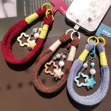 毛糸編み携帯電話ストラップ【腕式・アウトドア・耐久性・ファッション】