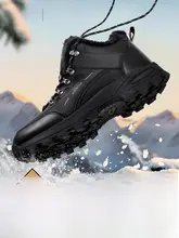 高保温構造の冬用メンズ登山靴【加厚・フリースライニング・防寒対応】
