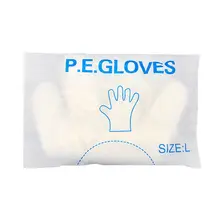 使い捨てPE薄膜手袋【美容・理髪用・白・耐久性・染髪用】