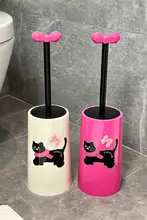 無死角トイレブラシ【長柄・かわいいデザイン・お手入れ簡単】（セットアップ対応）