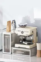 デスク用引き出し収納ラック【茶葉収納・防塵デザイン・コーヒーメーカー用】