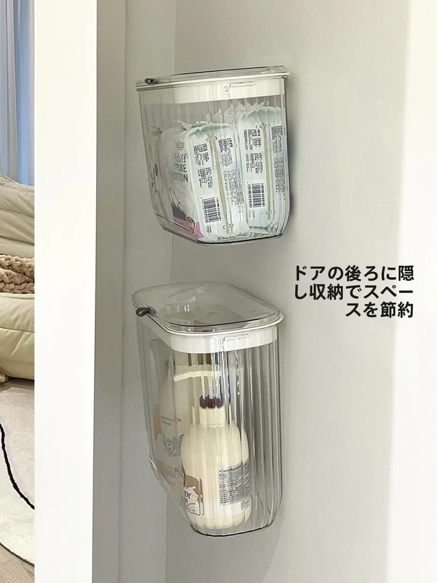 洗濯機サイド用収納ラック：1層のPET製ラックで洗剤やタオルを効率的に収納
