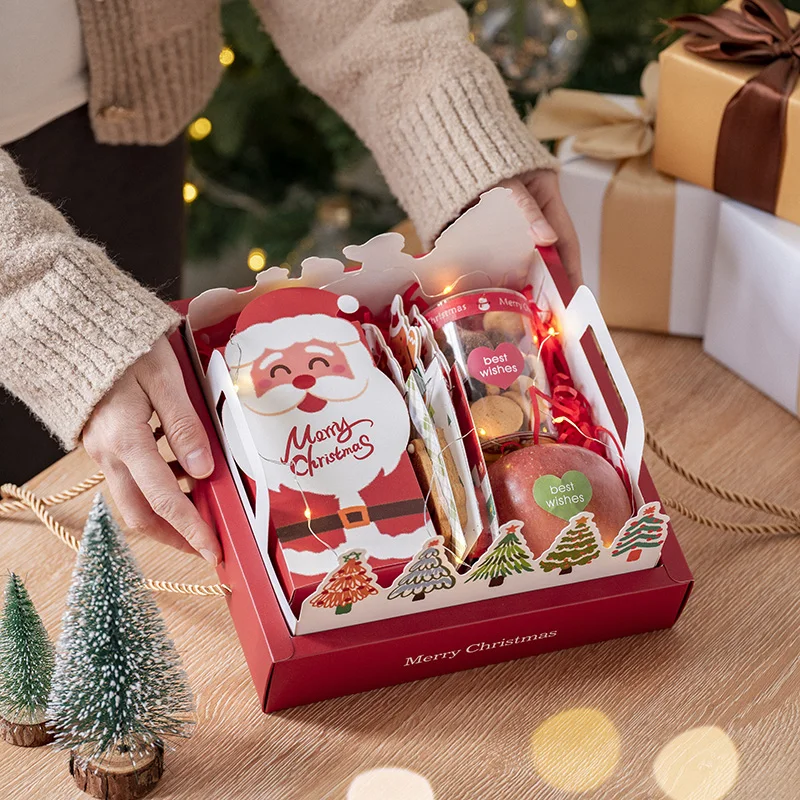 クリスマス用 透明手提げギフトボックス：小西点盒の使い方と実際の包装シーン
