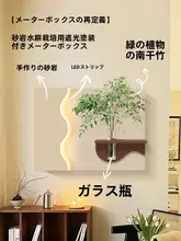 立体砂岩風の電気メーター飾り絵【グリーン植物用・水培装飾・スイッチボックス用】
