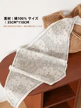 花柄の三角巾【綿製・シンプルデザイン・フレンチリゾートスタイル】