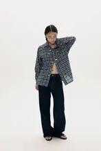 デニムパンツ【レトロスタイル・コットン素材・ワイドシルエット】