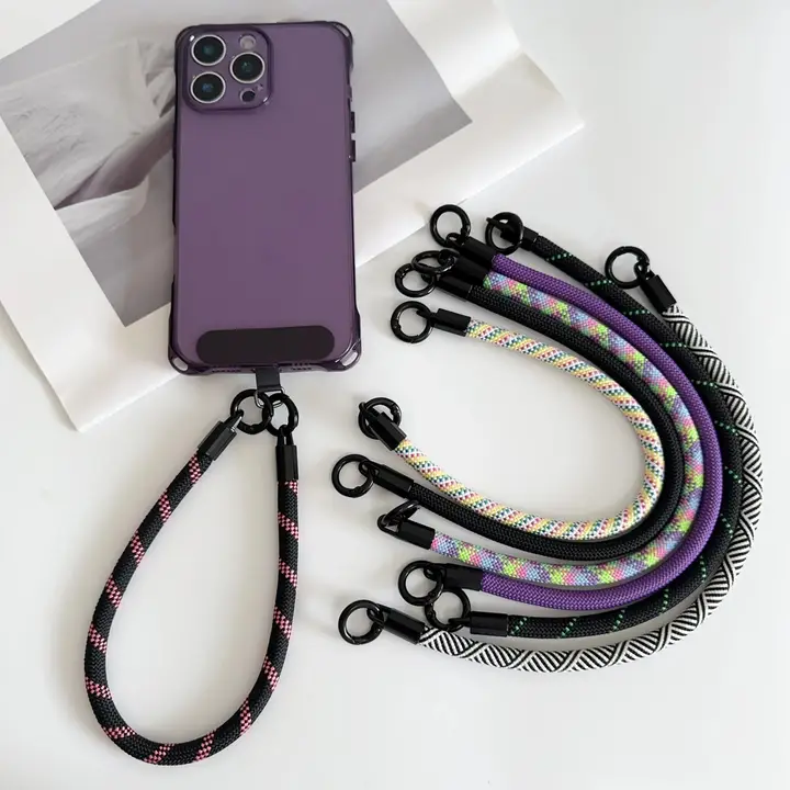 耐久性のあるマルチ機能携帯電話用ストラップ【腕時計型・防落下・登山用】