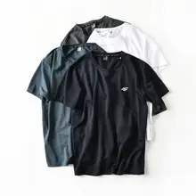 高級ハニカム織り生地の夏用 メンズカジュアル反射柄ストレッチ速乾Tシャツ