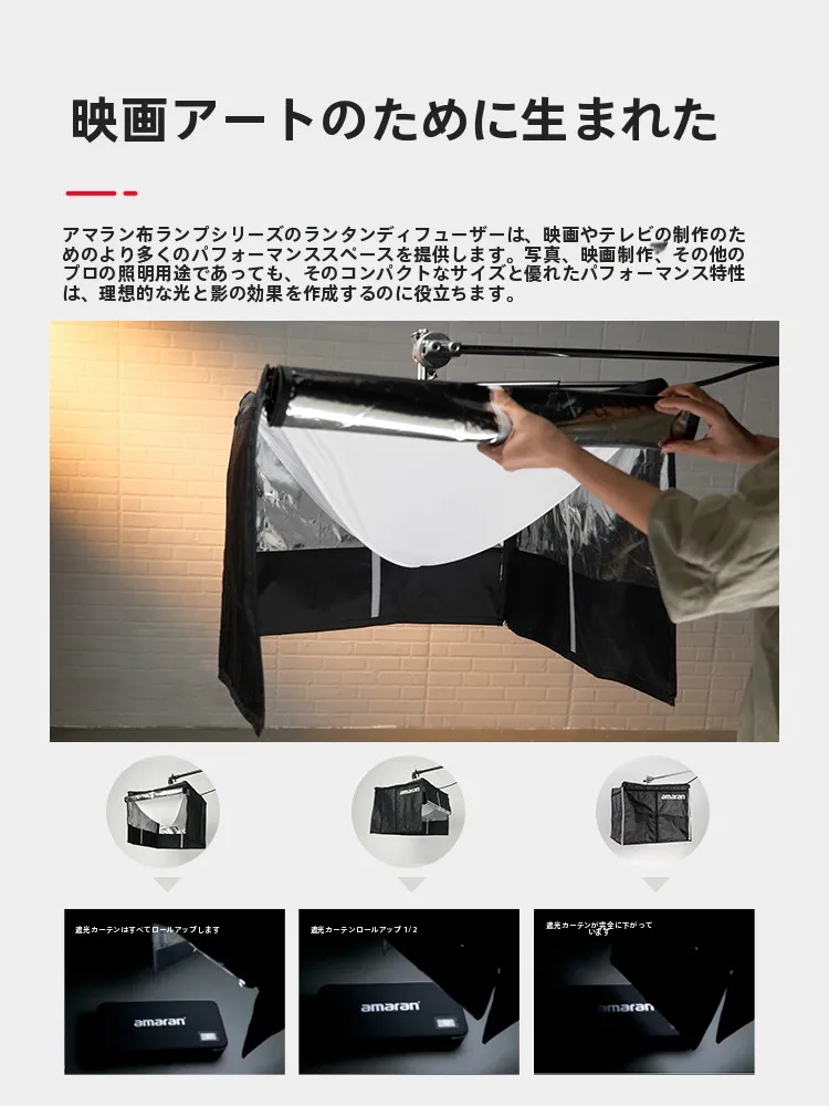愛圖仕 Lantern F21/F22用柔光撮影ライト：間接照明の種類としての光質と設置効果