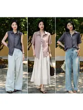 快適な着心地！通気性の良いリネン混ショートスリーブシャツ