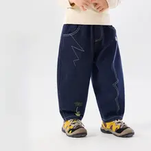 防褪色子供用デニムパンツ【秋冬用・裏起毛・男児】