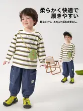 デニム カーゴ ジョガーパンツ キッズ ボーイズ ガールズ 無地 ルーズ 着回し 春 秋
