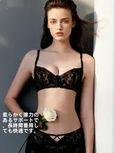 ソフトサポート胸部リフトブラ【美しいレース・フレンチスタイル・夏用・セクシー】