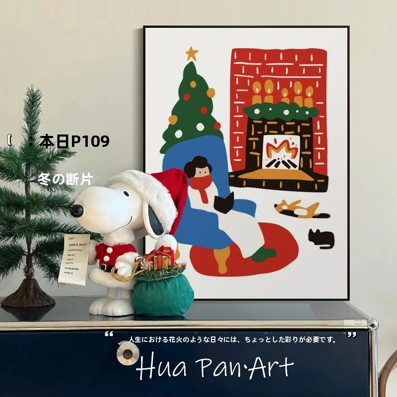 韓国風クリスマスデコレーションアート ミニマリスト部屋づくりに最適な壁掛けアイテム