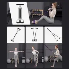 家庭用 フットペダル式トレーニング器具【腹筋強化・脚部のエクササイズ・丈夫なラバーロープ】