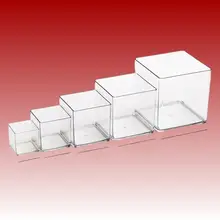 透明アクリル製スクエアフラワーボックス【フラワーアレンジメント用・水耕栽培容器】