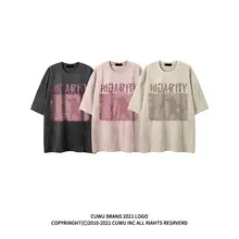 ゆったりした半袖Tシャツ 女性 夏 保存的 カジュアル インスタ潮流
